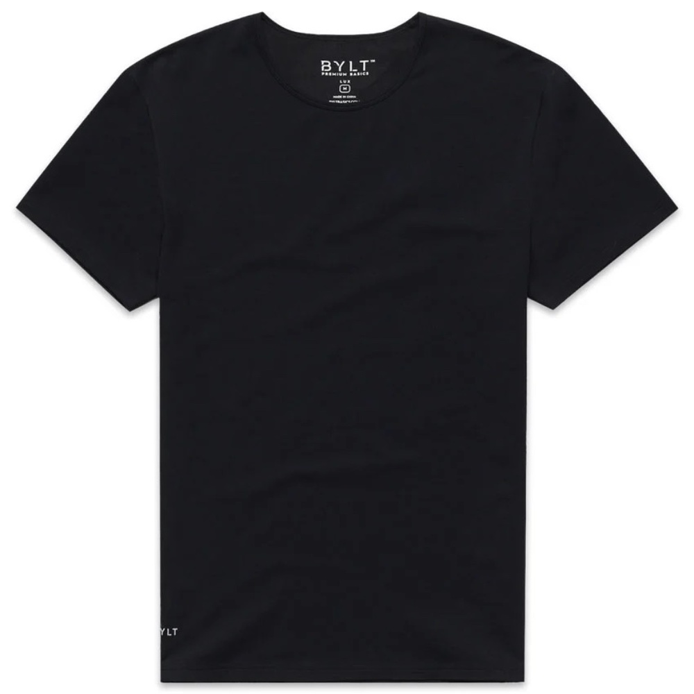 BYLT LUX Straight Hem Tee - Black / M